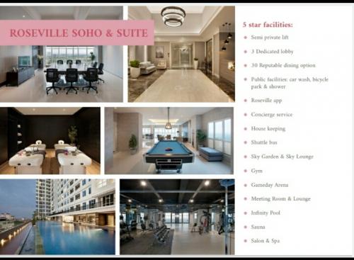 Disewakan Apartemen Roseville Soho & Suite BSD - 2BR Eksklusif Baru Murah Fully Furnish Electronic